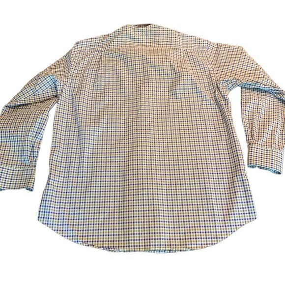 Scott Barber Checkered Button Down Shirt XL Green Purple - Picture 3 of 8